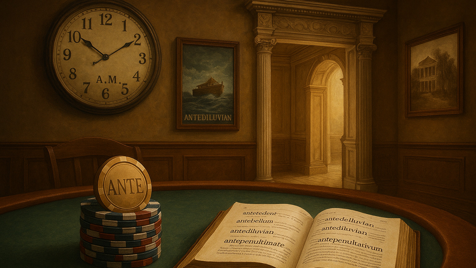 Before Noon, Before the War, Before the Flood: The Story of <strong>Ante</strong>